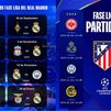 El Real Madrid empezará la Champions en casa y el Atlético de Madrid, fuera