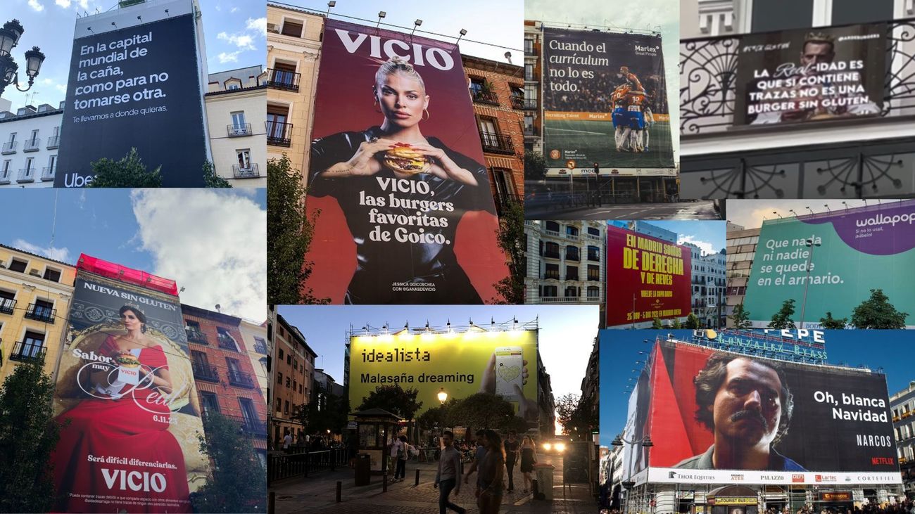 Las lonas que no sólo revolucionan Madrid, también la publicidad