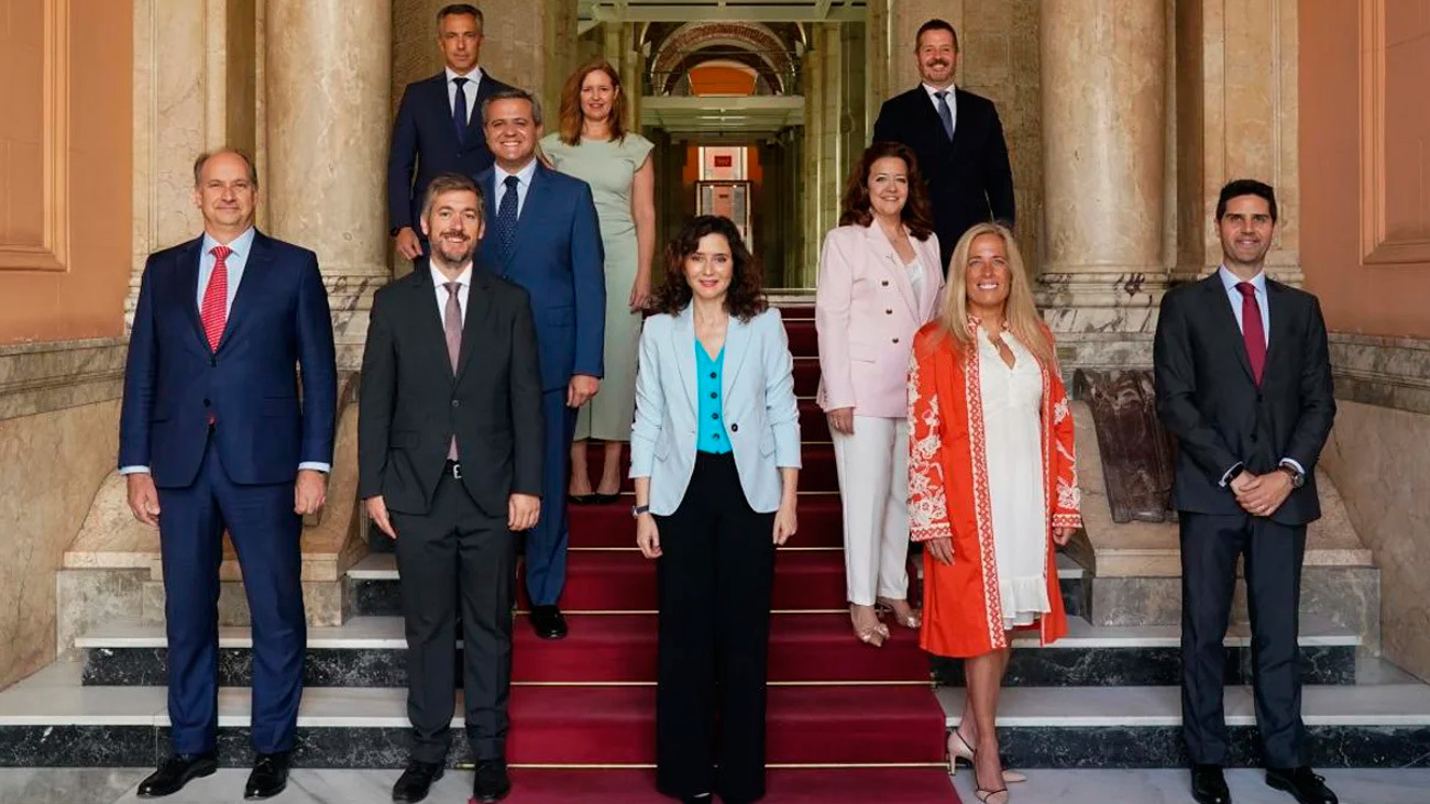 El equipo de Gobierno de la Comunidad de Madrid en la Casa Real de Correos