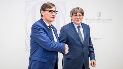 Illa y Puigdemont protagonizan en Bruselas la foto de la rehabilitación política