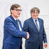 Illa y Puigdemont protagonizan en Bruselas la foto de la rehabilitación política