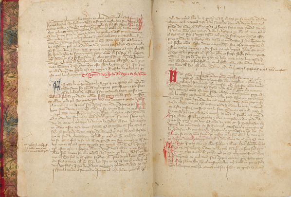 Ejemplar de los 'Fueros y Leies Antiguas de España', del siglo XIV / TELEMADRID