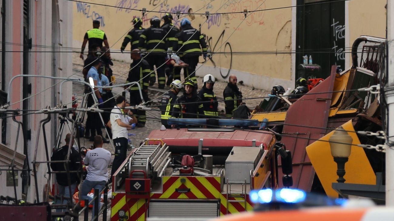 Dados de alta los dos españoles heridos en el descarrilamiento de uno de los funiculares más famosos de Lisboa