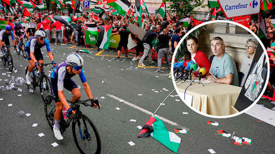 Un etarra condenado, líder de las protestas propalestinas que obligaron a cortar la etapa de la Vuelta en Bilbao