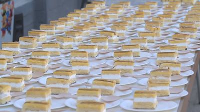 El Parque Europa cumple 15 años y lo celebra con una tarta gigante en Torrejón de Ardoz