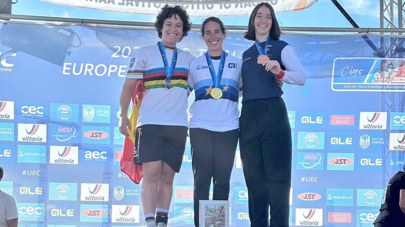 Podio del Campeonato de Europa de trial