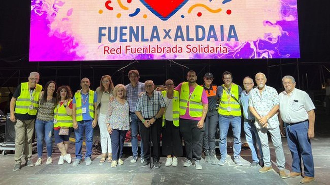 Festival solidario por Aldaia (Valencia) celebrado en Fuenlabrada