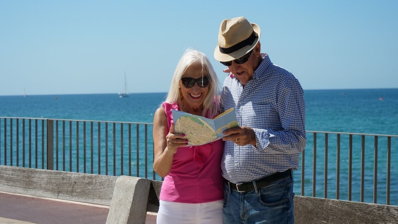 Una pareja de vacaciones