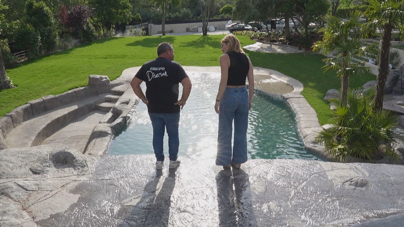 Una playa en Madrid, en la vivienda de un vecino de Colmenarejo