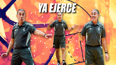 Sergio Scariolo dirige su primer entrenamiento al frente del Real Madrid