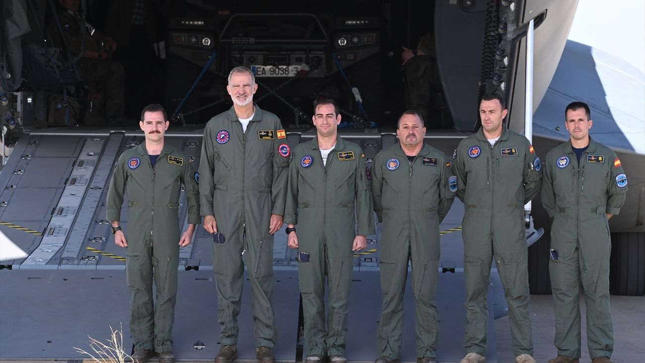 El rey Felipe VI participa por primera vez en el curso European Tactical Airlift Centre en la Base Aérea de Zaragoza