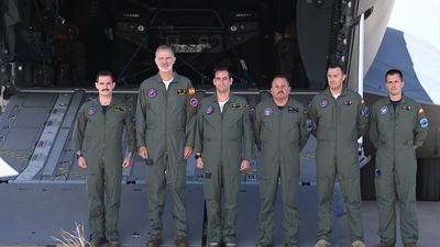 El rey Felipe VI participa por primera vez en el curso European Tactical Airlift Centre en la Base Aérea de Zaragoza