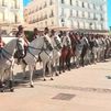 Más de 30 jinetes forman por Madrid para celebrar los 200 años de la unidad de caballería de la Policía