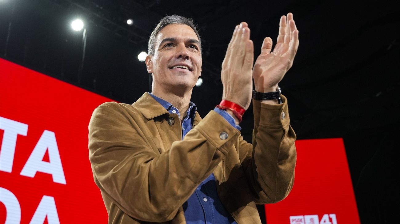 El presidente del Gobierno, Pedro Sánchez, en el 41 Congreso Federal del PSOE que se celebró en Sevilla
