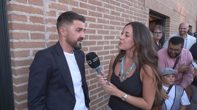 David Villa habla en Telemadrid con motivo de las fiestas de Móstoles