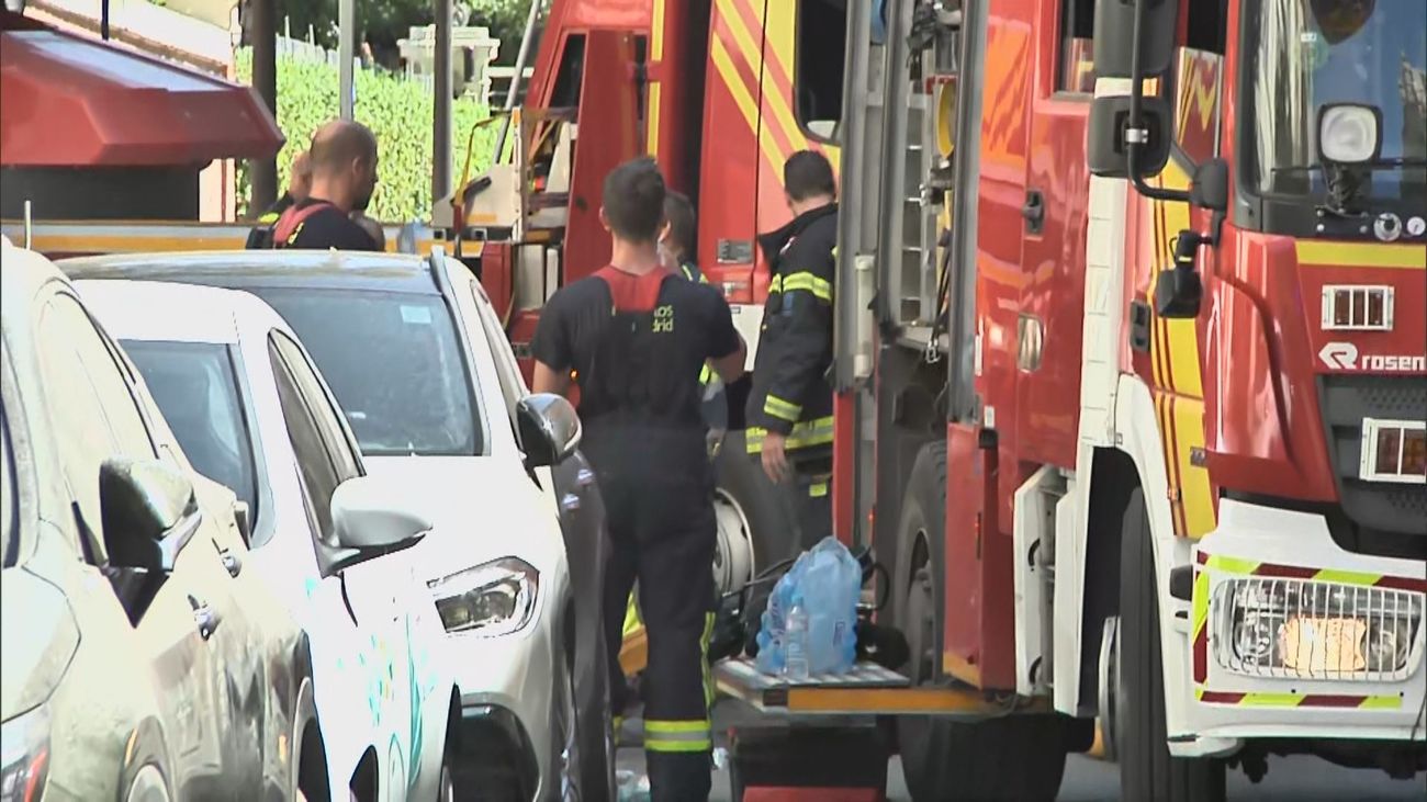 Dos heridos graves en un incendio en un restaurante junto al Ministerio del Interior