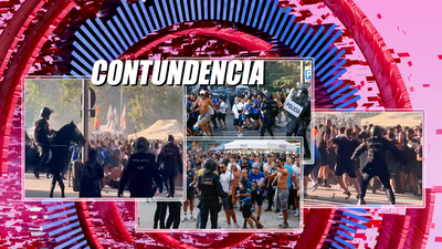 Contundencia policial para evitar que los ultras reventasen el partido del Bernabéu