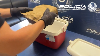 Detenido en Latina con más de un kilo de cocaína oculto en una nevera portátil