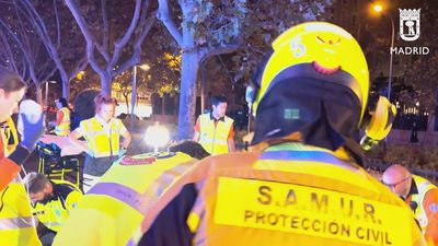 Herido grave un hombre de 60 años tras ser atropellado por un autobús en el paseo de la Castellana