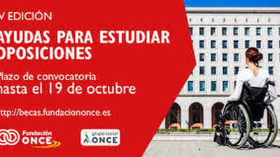 Fundación ONCE ofrece becas para universitarios con discapacidad que quieran opositar