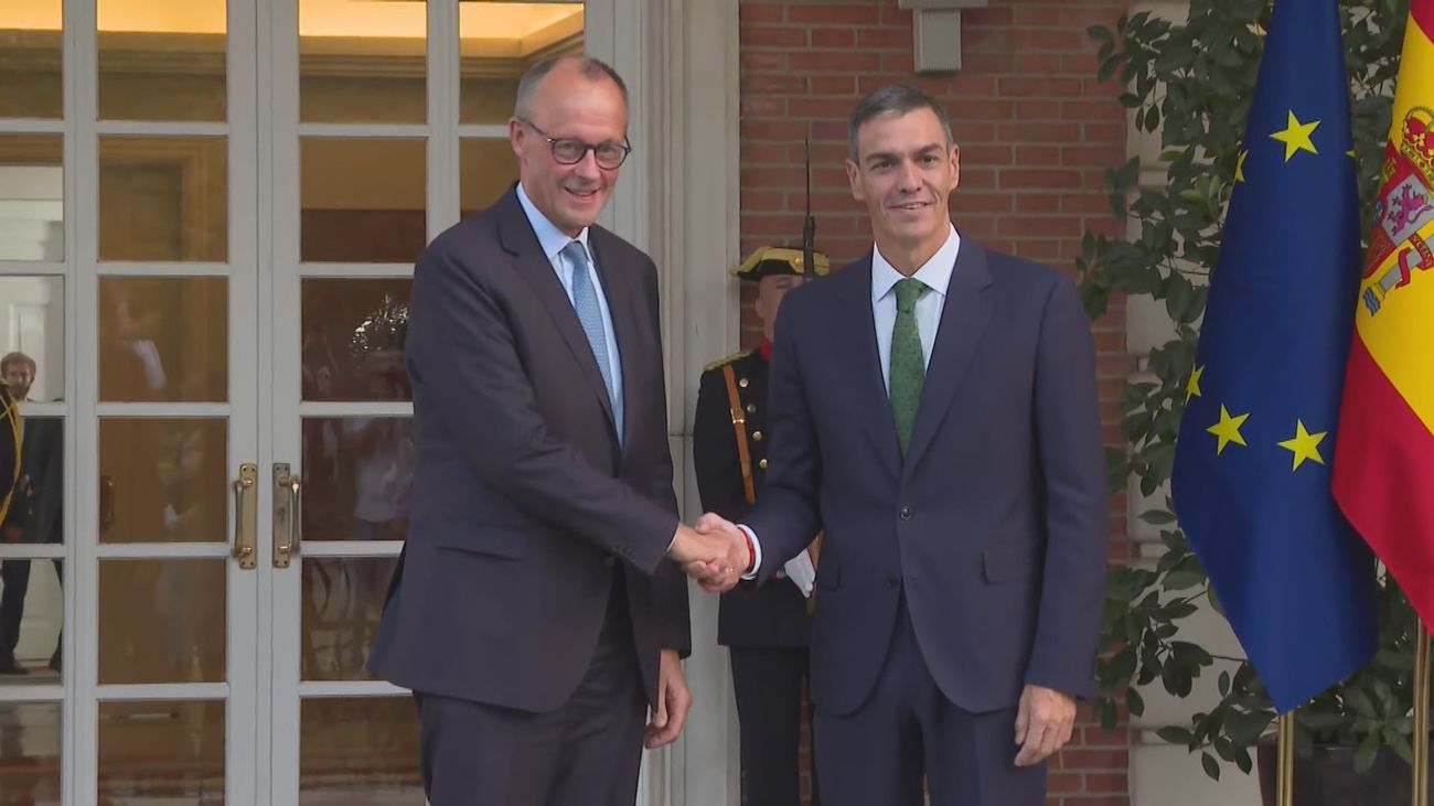 El canciller Merz defiende ante Sánchez que reconocer a Palestina debería ser el último paso