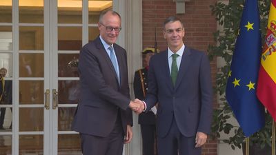 El canciller Merz defiende ante Sánchez que reconocer a Palestina debería ser el último paso