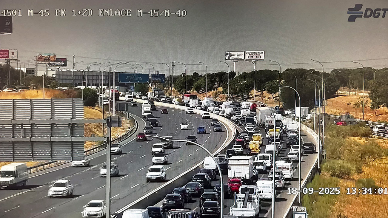 Accidente de tráfico en la M-40