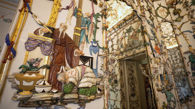 La relación entre poder y agua representada en la sala de porcelana del Palacio de Aranjuez