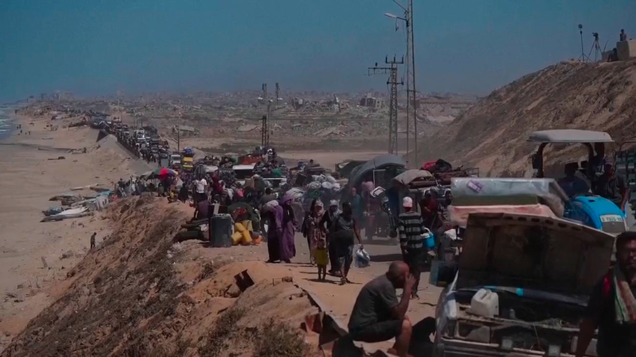 Más de medio millón de gazatíes permanecen aún en la ciudad de Gaza