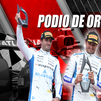 Carlos Sainz festeja su primer podio con Williams