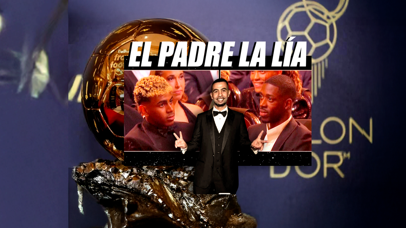 El padre de Yamine Lamal la lía en la gala del Balón de Oro