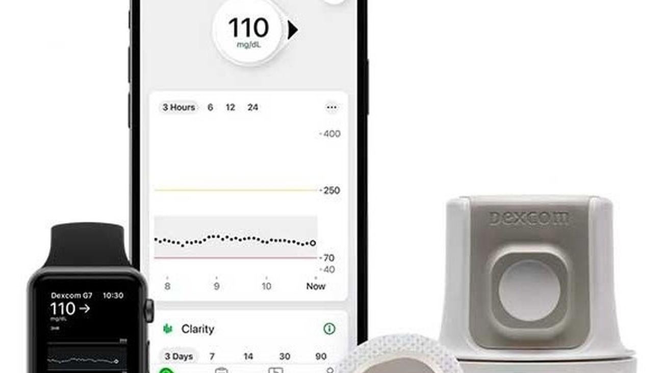 Imagen de la aplicación para la monitorización continua de glucosa