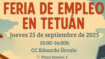 Más de 20 empresas participan  en la Feria de Empleo de Tetuán