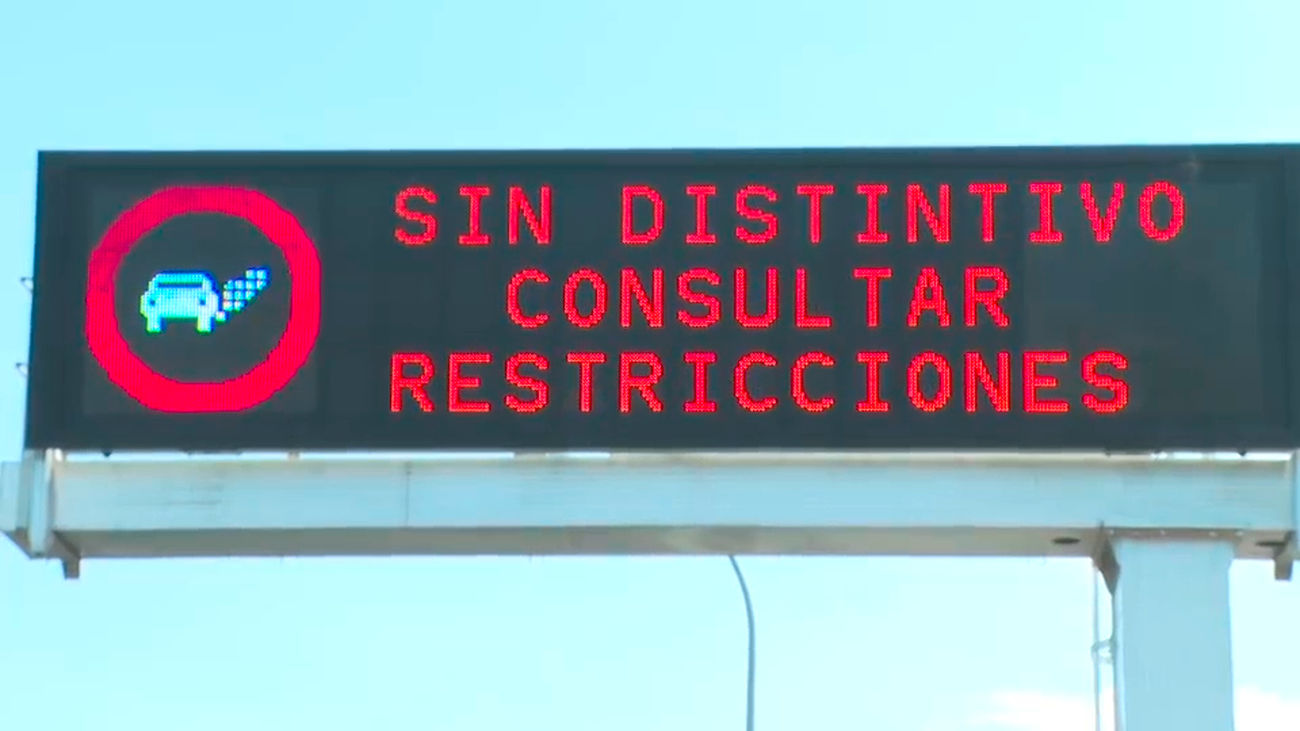 Los coches sin etiqueta medioambiental tendrán prohibido entrar a Madrid a partir del 1 de enero de 2026