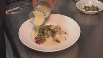Una forma diferente de comer fruta: vichyssoise de melón