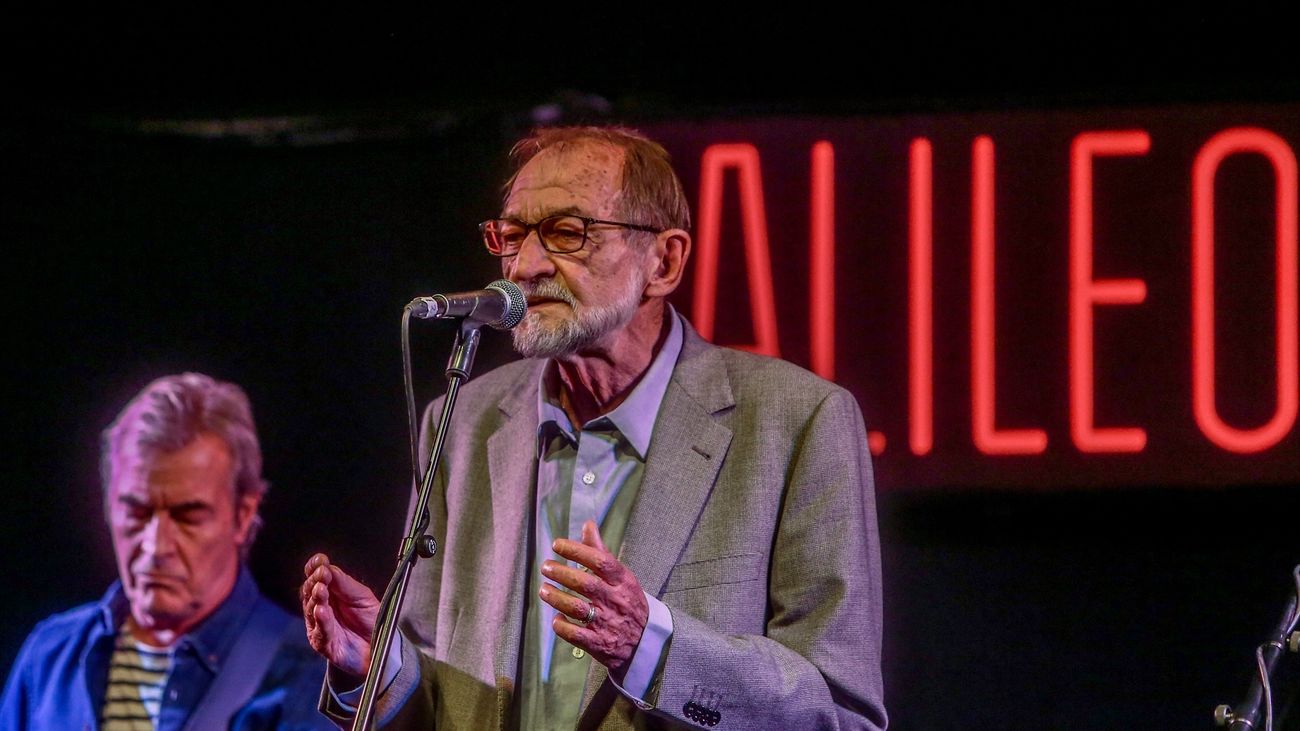 Pablo Guerrero en la presentación de su disco de despedida, en Madrid, en 2021