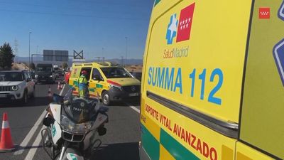 Un motorista de 62 años muere en la M-50, a la altura de Majadahonda