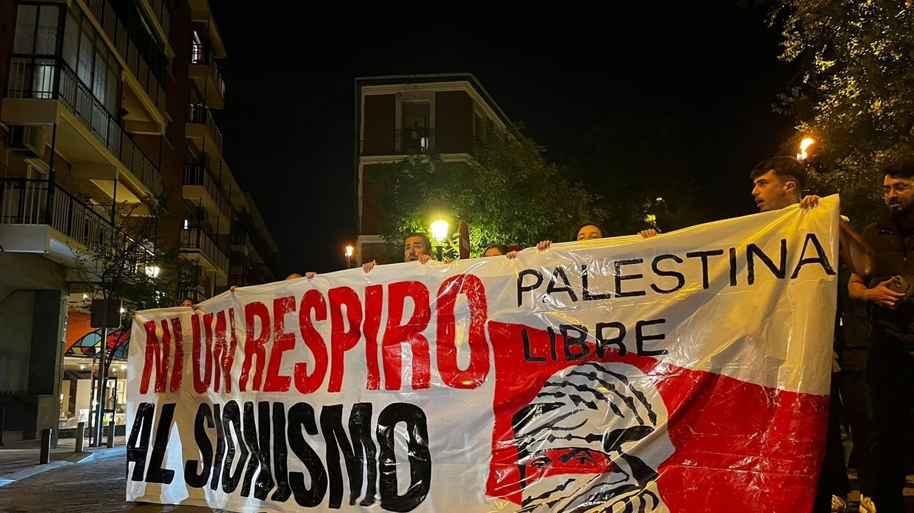 Cortes de tráfico en el centro de Madrid por una manifestación en solidaridad con Palestina