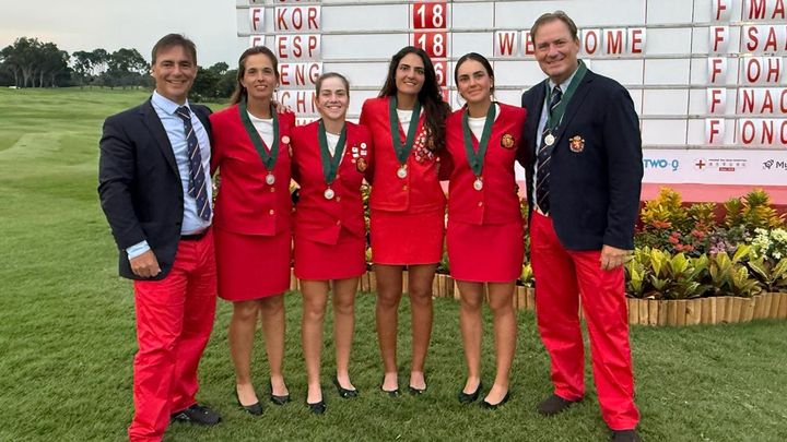 Paula Martín, Andrea Revuelta y Carolina López-Chacarra / RFEG