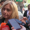 Inma Sanz, sobre el derrumbe de la calle Hileras: "Aquí hay labor no para horas, sino posiblemente para días"
