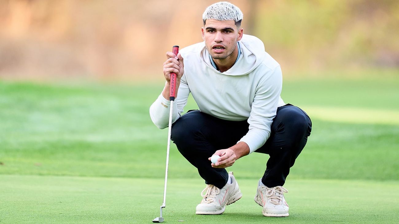 Carlos Alcaraz disfruta del golf en Madrid junto a Jon Rahm
