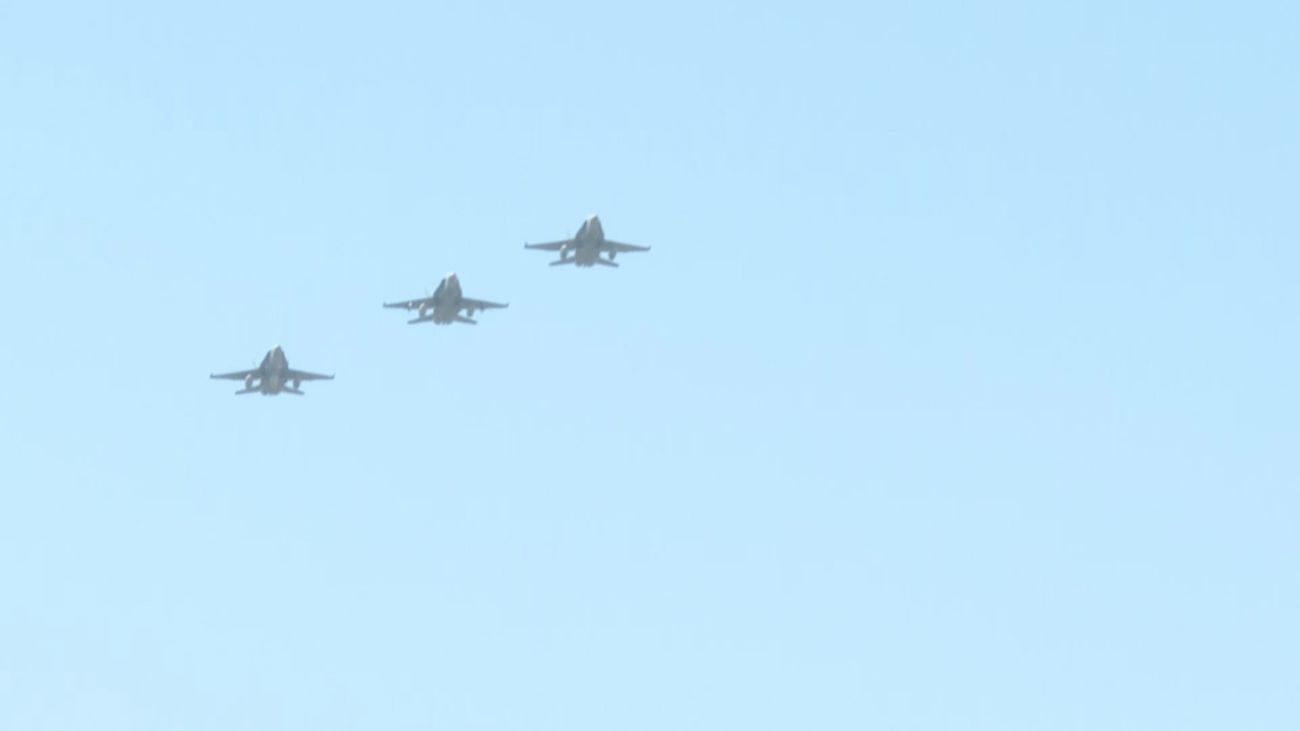 Arrancan los ensayos de los aviones que participarán en el desfile del 12 de Octubre