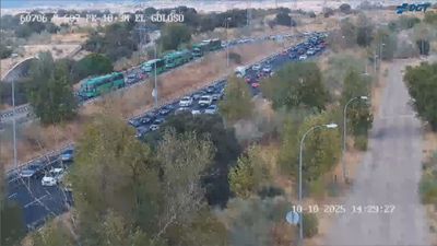 Retenciones en la M-607 a la altura de El Goloso