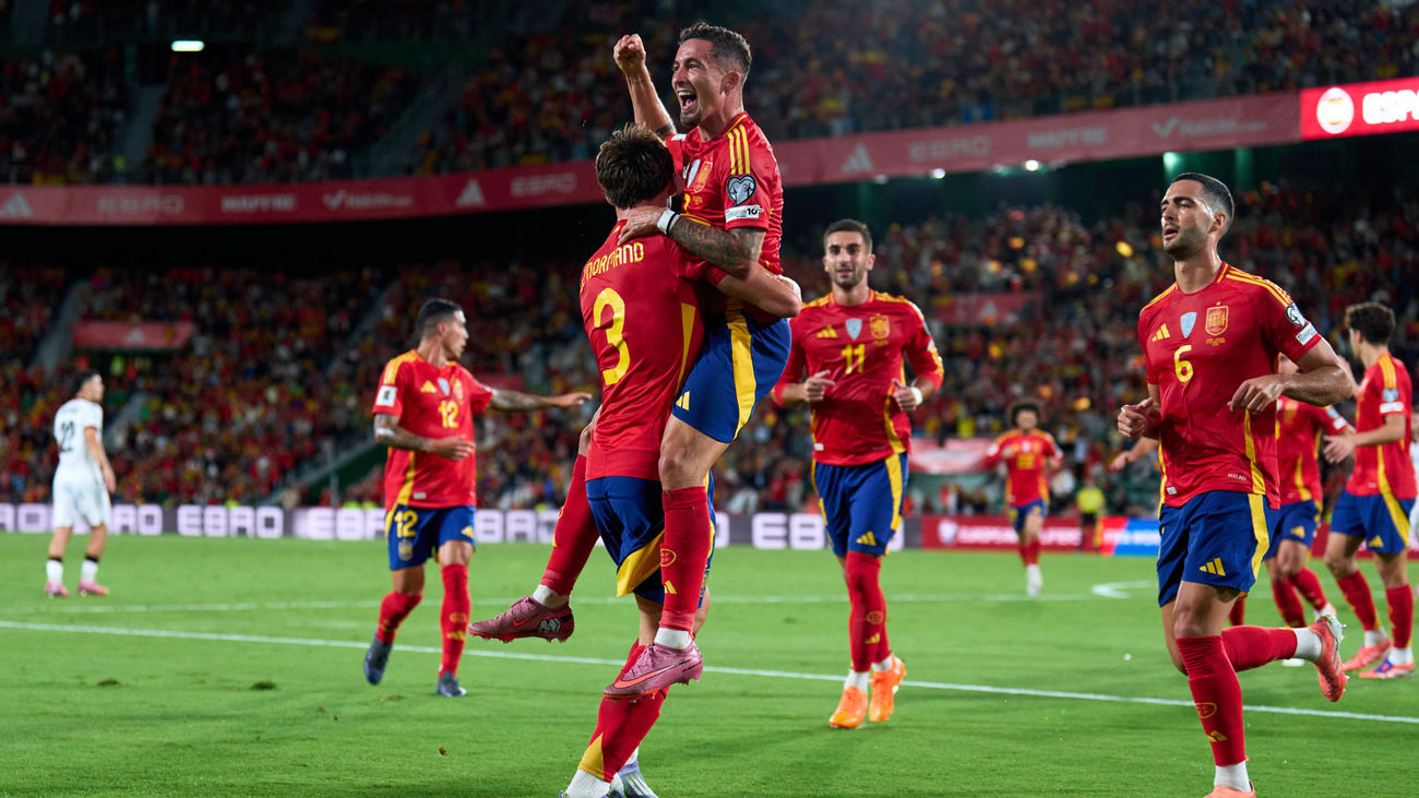 2-0. España somete a Georgia y prolonga su marcha triunfal hacia el Mundial