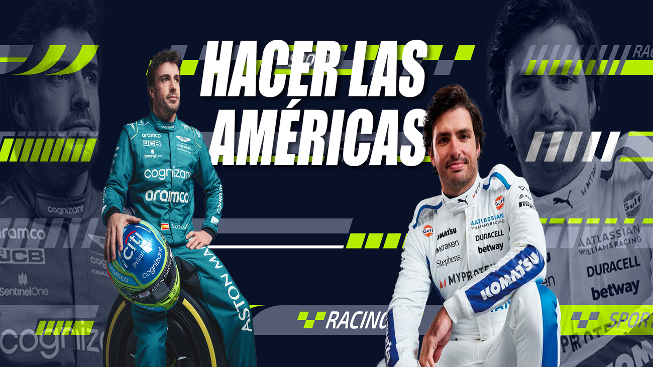 Fernando Alonso y Carlos Sainz buscan triunfar en las Américas.