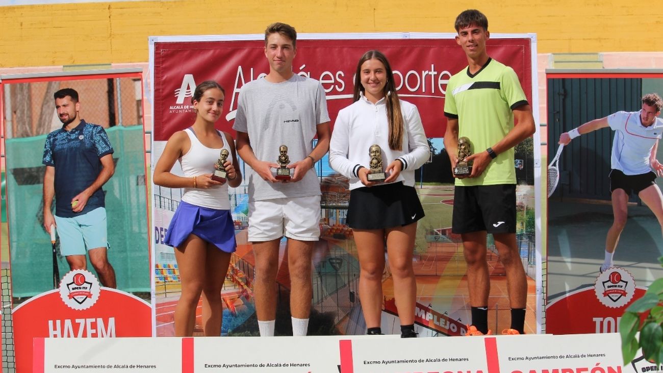 Podio del Open Internacional Junior de Alcalá de Henares
