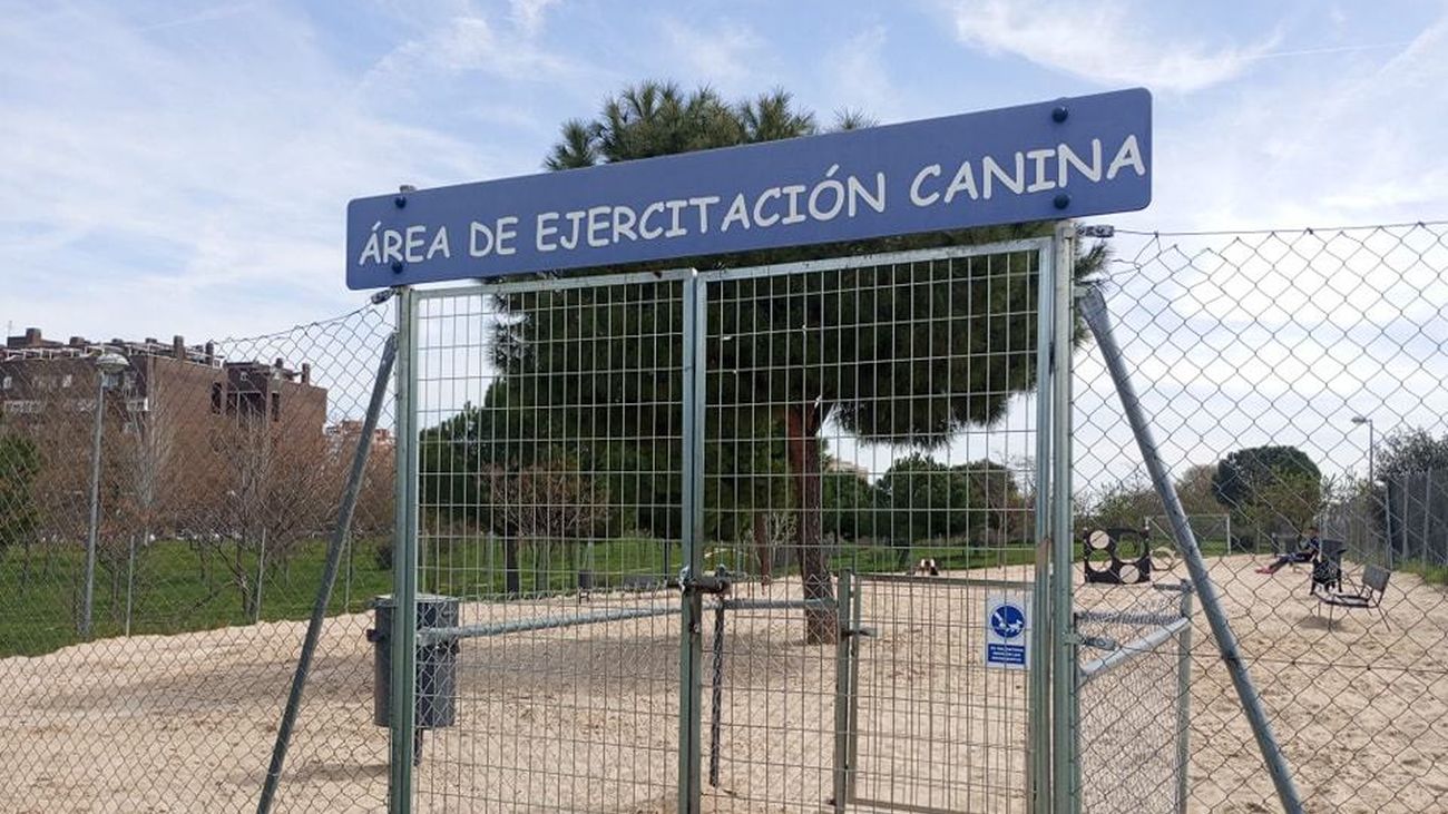 Área canina de ejercicio en Fuenlabrada