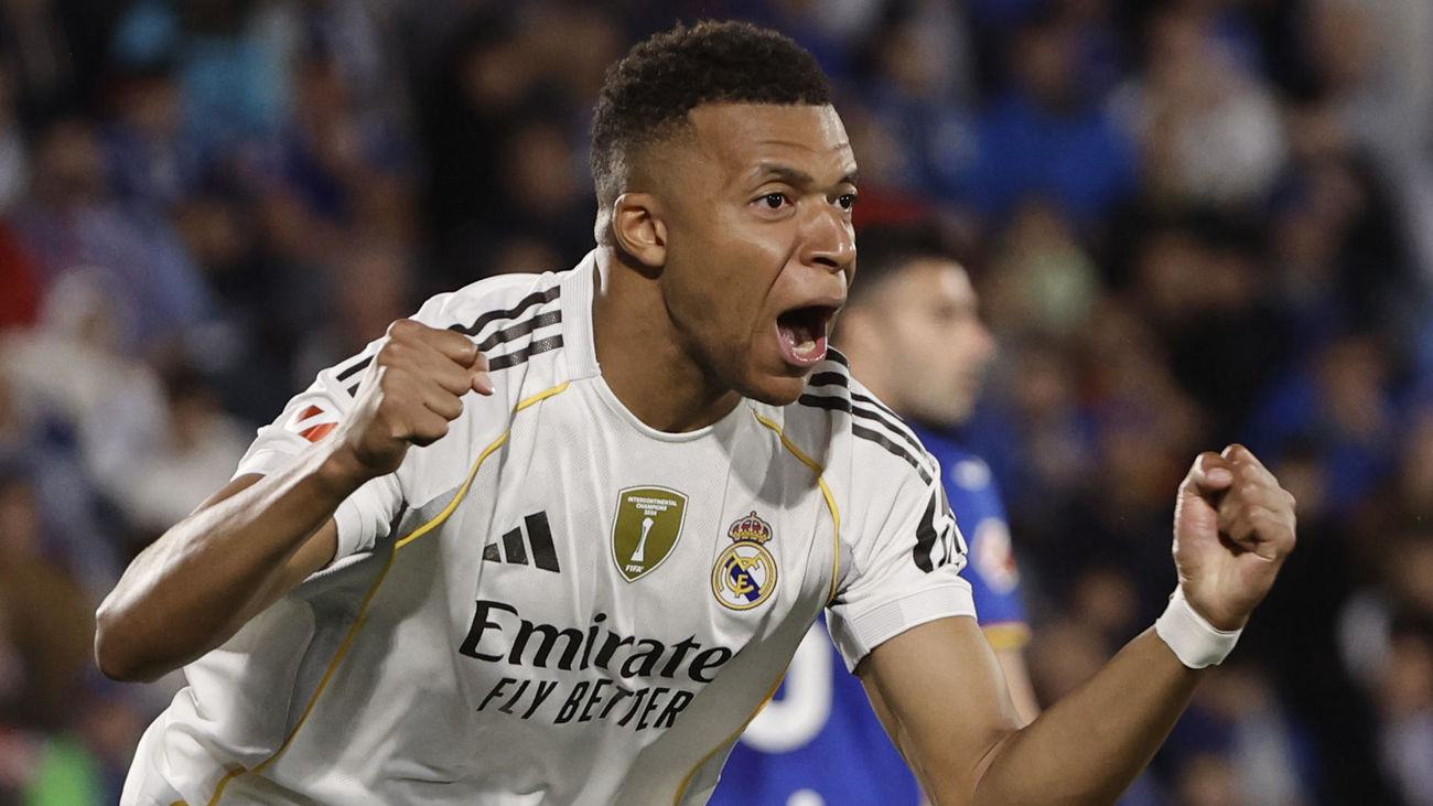 Mbappé desatasca al Real Madrid con el Getafe con diez