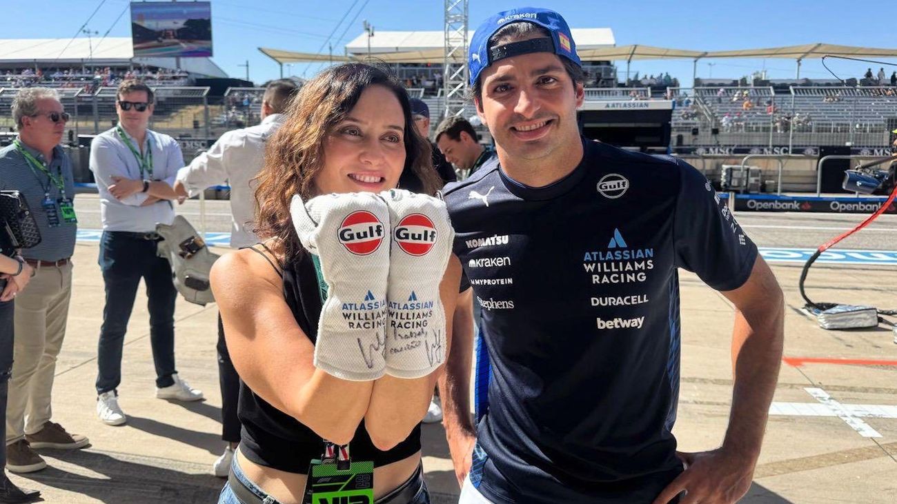 Ayuso ve con "ilusión" la llegada de la F-1 a Madrid: "Las obras van más rápido de lo esperado"