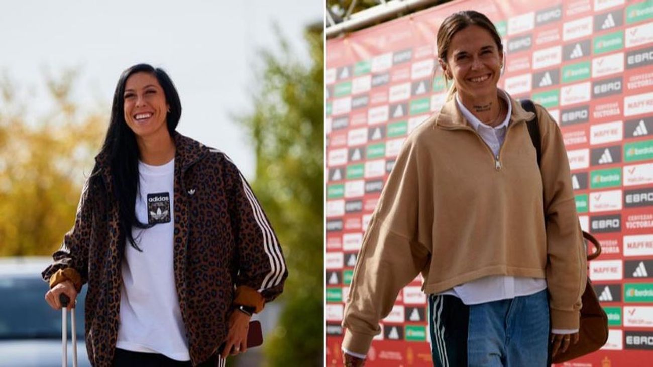 Jenni Hermoso y Mapi León, regreso sonriente a la Selección